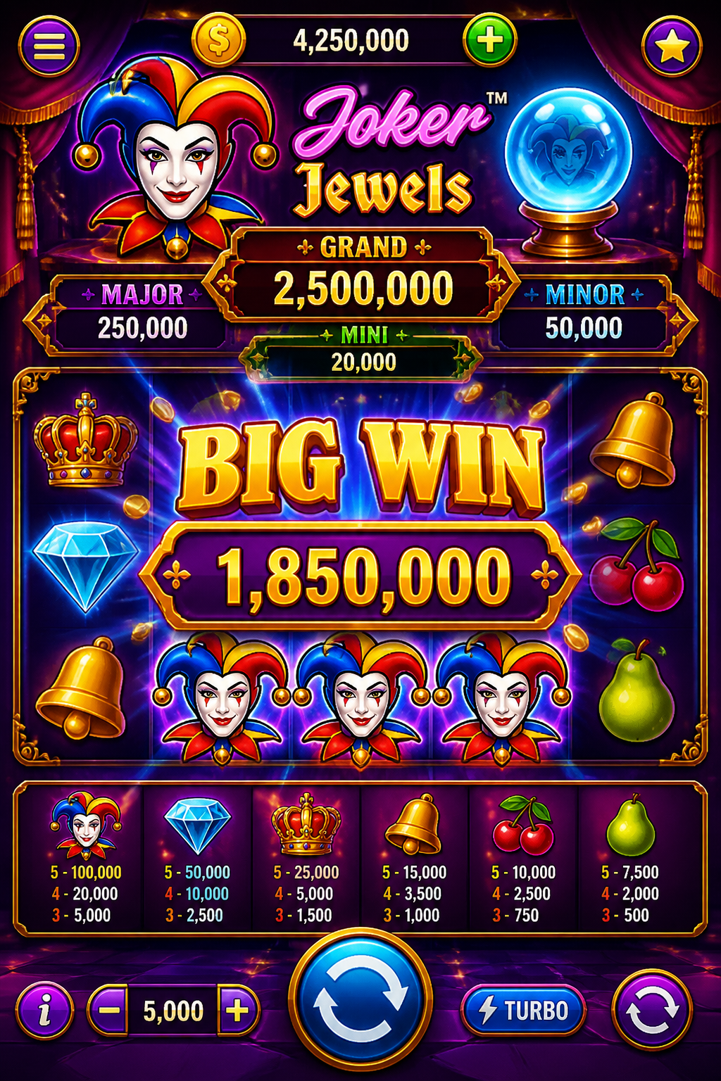 Joker jewels dice gratis 3